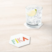 Dessous-de-verre En Papier Couleurs Suédoises Fika (En situation)