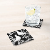 Dessous-de-verre En Papier Couple de tourterelles (En situation)