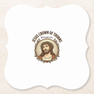 Dessous-de-verre En Papier Couronne d'épines de Jésus Couronne botanique d'ép