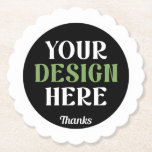 Dessous-de-verre En Papier coutume, unique, élégant et minimaliste hershey®'s<br><div class="desc">Ce design est accessible à tous. N'hésitez pas à personnaliser le logo,  les images,  le texte et les couleurs selon vos préférences. Merci beaucoup.</div>