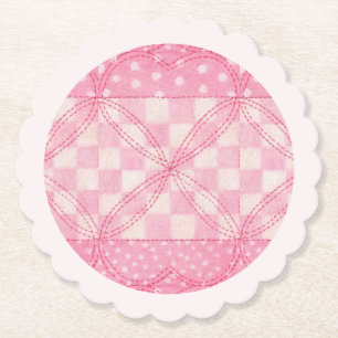 Dessous-de-verre En Papier Couvre-théière en forme de cœur rose / Dessous de