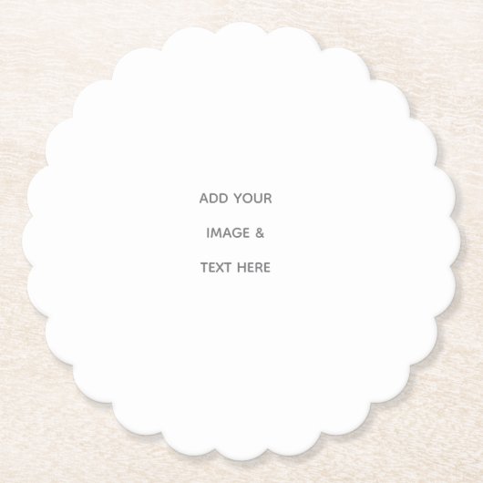 Dessous-de-verre En Papier Create Your Own white (Devant)