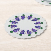 Dessous-de-verre En Papier Création de raisin - Main (Incliné)