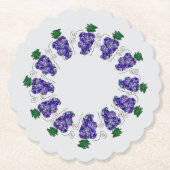Dessous-de-verre En Papier Création de raisin - Main (Devant)