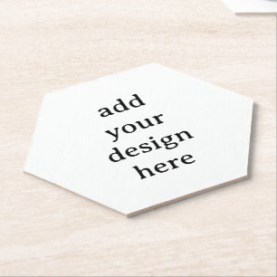 Dessous-de-verre En Papier Créez Votre Propre Hexagone Personnalisé Simple