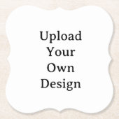 Dessous-de-verre En Papier Créez Votre Propre Support Personnalisé Simple (Devant)