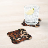 Dessous-de-verre En Papier Crème Brown noir (En situation)