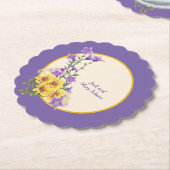 Dessous-de-verre En Papier Crème Spring Garden Collection (Incliné)