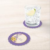 Dessous-de-verre En Papier Crème Spring Garden Collection (En situation)