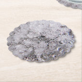 Dessous-de-verre En Papier cristaux de glace cool (Incliné)