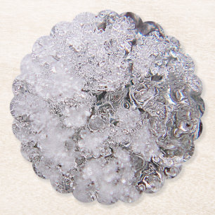 Dessous-de-verre En Papier cristaux de glace cool