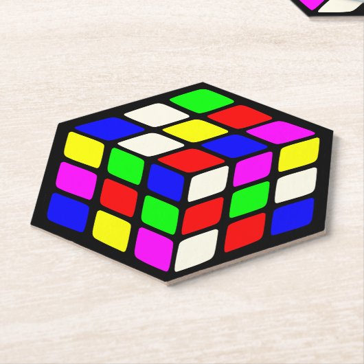 Dessous-de-verre En Papier Cube (Incliné)