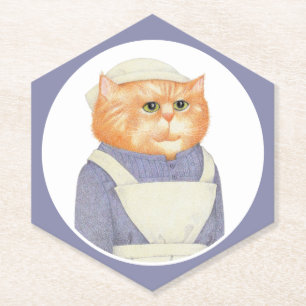 Dessous-de-verre En Papier CUISINE CAT Pointy Hexagon Dessous de verre en pap