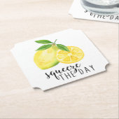 DESSOUS-DE-VERRE EN PAPIER CUISINE MODERNE PUN DE CITRON (Incliné)