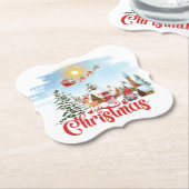 Dessous-de-verre En Papier Cute Gnome (Incliné)