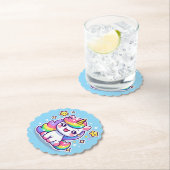 Dessous-de-verre En Papier Cute Unicorn (En situation)