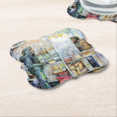 Dessous-de-verre En Papier Dans l'amour avec les problèmes, et dans les probl (Incliné)