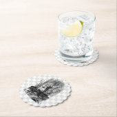 Dessous-de-verre En Papier Dans le psyché (En situation)