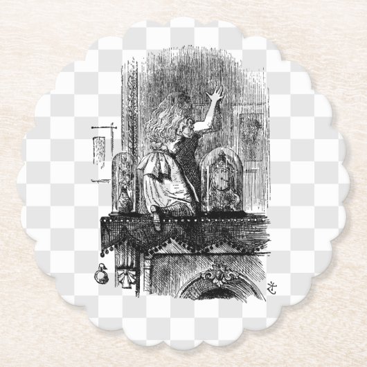 Dessous-de-verre En Papier Dans le psyché (Devant)