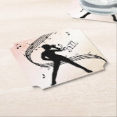 Dessous-de-verre En Papier Danse Jazz (Incliné)