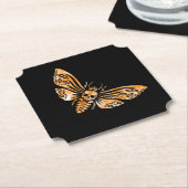 Dessous-de-verre En Papier Death's Head Moth (Incliné)