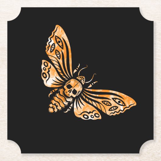 Dessous-de-verre En Papier Death's Head Moth (Devant)