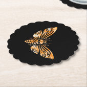 Dessous-de-verre En Papier Death's Head Moth  (Incliné)