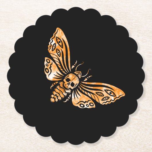 Dessous-de-verre En Papier Death's Head Moth  (Devant)
