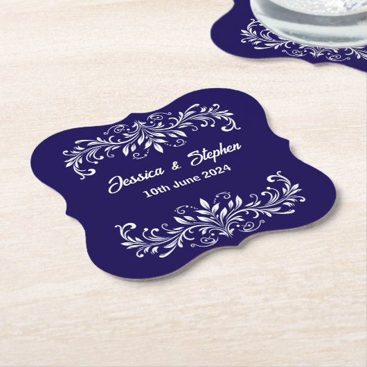 Dessous-de-verre En Papier Deep Blue (Incliné)