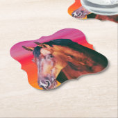 Dessous-de-verre En Papier Dégradé de la baie (Incliné)