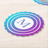 Dessous-de-verre En Papier Dégradé géométrique géométrique (Incliné)