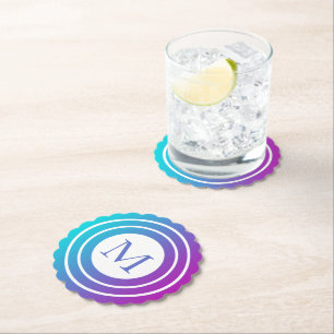 Dessous-de-verre En Papier Dégradé géométrique géométrique