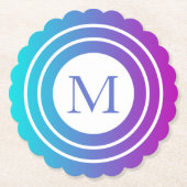 Dessous-de-verre En Papier Dégradé géométrique géométrique (Devant)