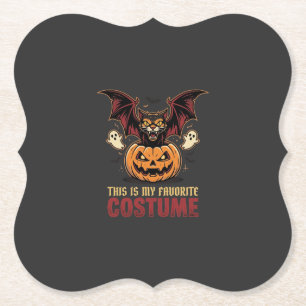 Dessous-de-verre En Papier Déguisement Halloween Monstre Citrouille Gothique