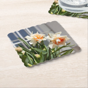 Dessous-de-verre En Papier Délicat mignon daffodils printemps