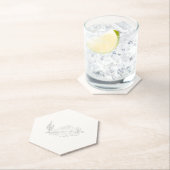 Dessous-de-verre En Papier Desert Vibes Mariage Merci Paysage ID1019 (En situation)