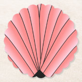 Dessous-de-verre En Papier Design Art déco rose (Devant)