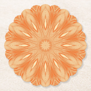 Dessous-de-verre En Papier Design en tulle factice orange