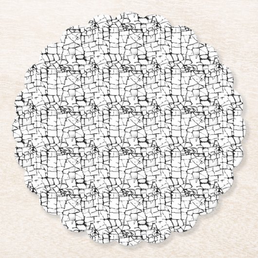 Dessous-de-verre En Papier Design sec Quinze (Devant)