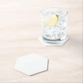 Dessous-de-verre En Papier Dessin au trait, Albâtre (En situation)