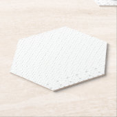 Dessous-de-verre En Papier Dessin au trait, Lilas blanc (Incliné)