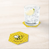 Dessous-de-verre En Papier Dessin sur les abeilles (En situation)