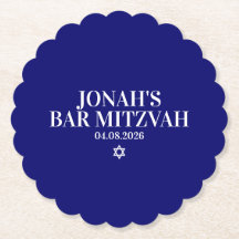 Dessous de verre Bar Mitzvah personnalisé