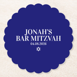 Dessous-de-verre En Papier Dessous de verre Bar Mitzvah personnalisé