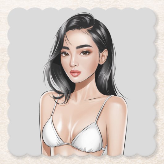 Dessous-de-verre En Papier Dessous de verre Beach Vibes (Devant)