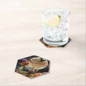 Dessous-de-verre En Papier Dessous de verre Citrouille de nuit éffrayant (En situation)