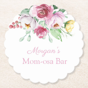 Dessous-de-verre En Papier Dessous de verre de Baby shower de la barre de pap