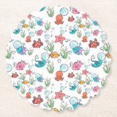 Dessous-de-verre En Papier Dessous de verre de créature marine, vaisselle de  (Devant)