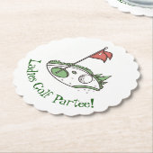 Dessous-de-verre En Papier Dessous de verre de la Fête du Golf (Incliné)