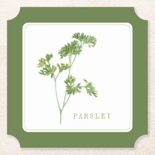 Dessous-de-verre En Papier DESSOUS DE VERRE de papier à billets PARSLEY FRAIS